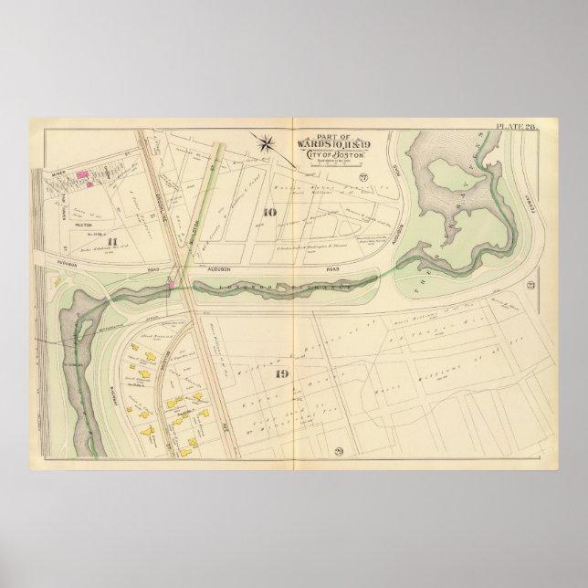 Map of Boston 2 Poster (Front)