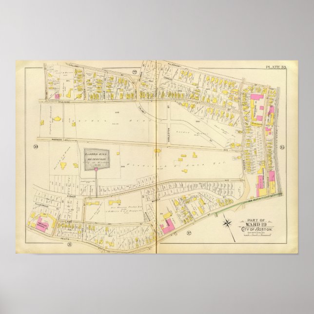 Map of Boston 5 Poster (Front)