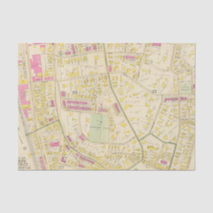 Map of Boston 7 Tissue Paper