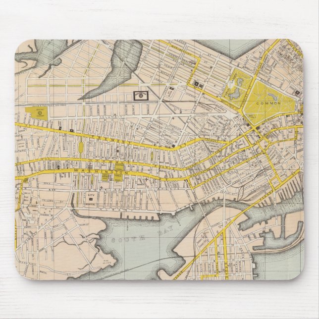 Map Of Boston Mouse Pad (Front)