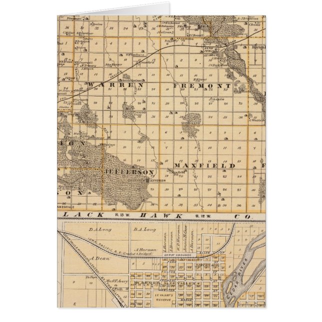 Map of Bremer County (Front)