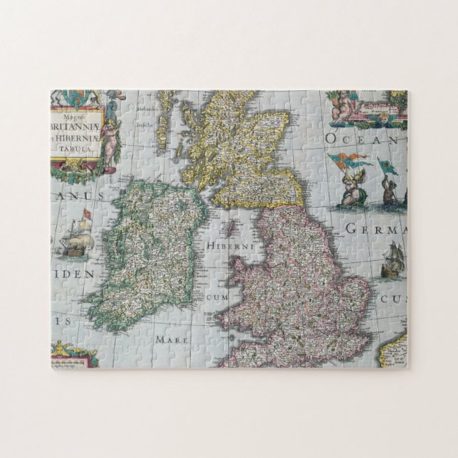Map of Britain | 1631 Jigsaw Puzzle (Horizontal)