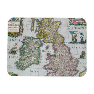 Map of Britain 1631 Magnet