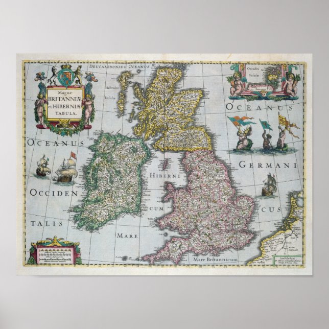 Map of Britain | 1631 Poster (Front)