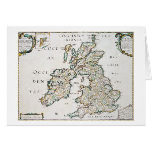 Map of Britain and Ireland, published Paris 1640 (