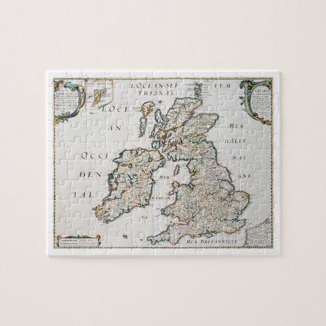 Map of Britain and Ireland, published Paris 1640 ( Jigsaw Puzzle (Horizontal)