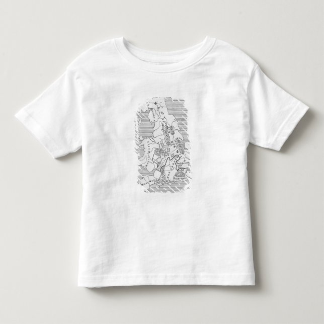 Map of Britain produced by Stanford's Toddler T-Shirt (Front)
