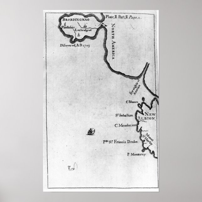 Map of Brobdingnag Poster (Front)