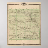 Map of Butler County, State of Iowa