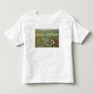 Map of Cadiz, from 'Civitates Orbis Terrarum' by G Toddler T-Shirt