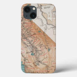 Map of California 2 iPhone 13 Case