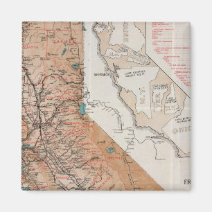 Map of California 2 Magnet