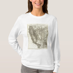 Map of California and Nevada T-Shirt
