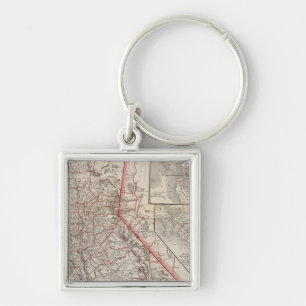 Map of California Key Ring