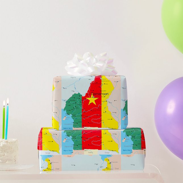 Map Of Cameroon Wrapping Paper (Creator Uploaded)