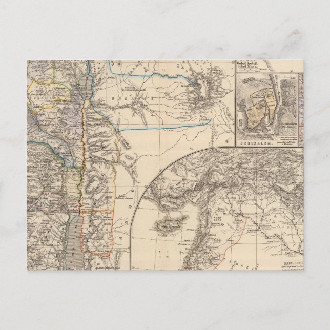 Map of Canaan Postcard (Front)