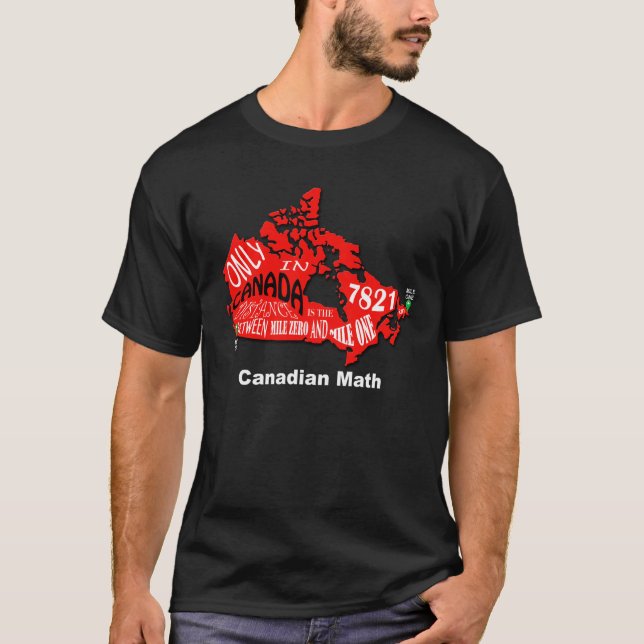 map of Canada Basic T-Shirt (Front)
