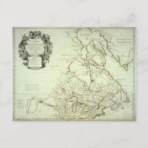Map of Canada Postcard