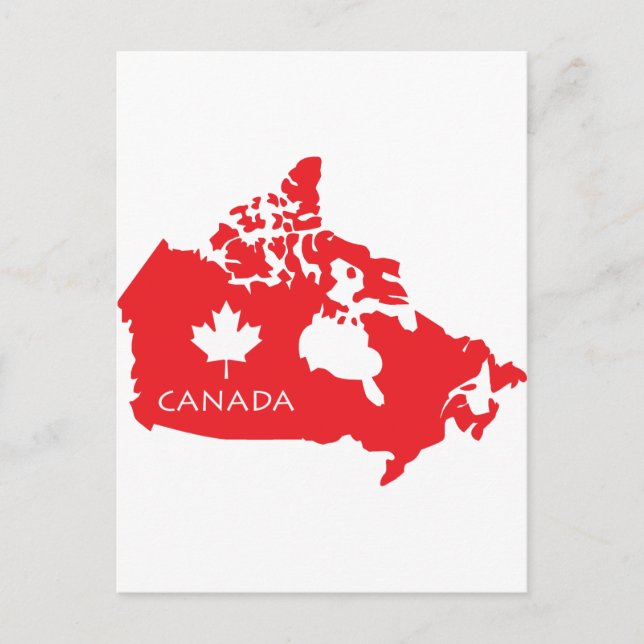 Map Of Canada Postcard (Front)