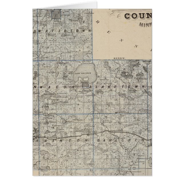 Map of Carver County, Minnesota (Front)