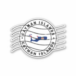 Map of Cayman Islands, Postal Passport Stamp