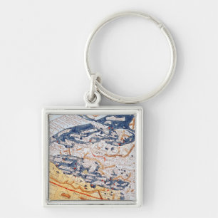 Map of central Europe, 1486 Key Ring