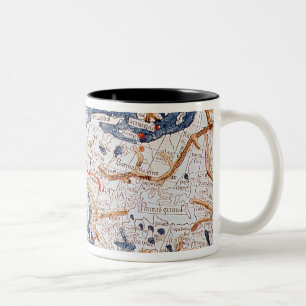Map of central Europe, 1486 Two-Tone Coffee Mug