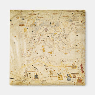 Map of Charles V, Map of Mecia Magnet