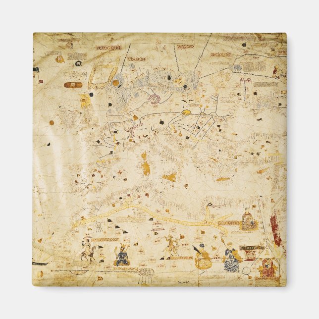 Map of Charles V, Map of Mecia Magnet (Front)