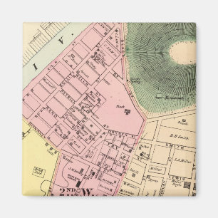 Map of Charleston, West Virginia Magnet