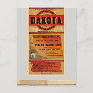 Map Of Chicago and Northwestern Railway Lines Postcard