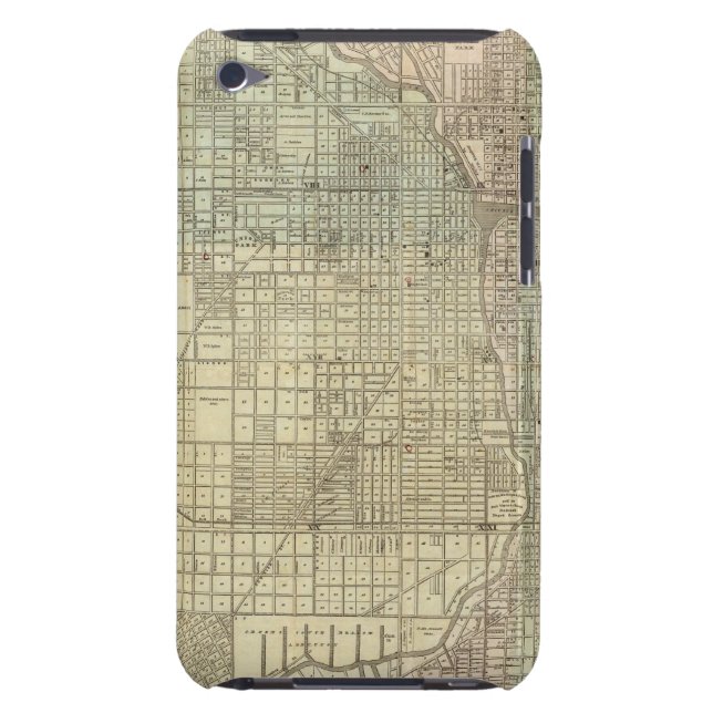 Map Of Chicago iPod Touch Case (Back)