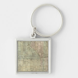 Map Of Chicago Key Ring