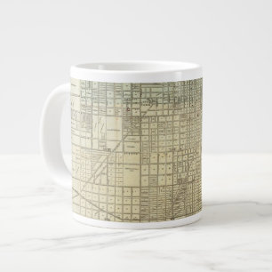 Map Of Chicago Large Coffee Mug