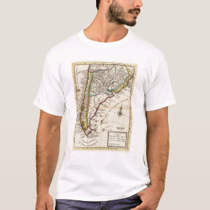 Map of Chilli, Patagonia, La Plata T-Shirt