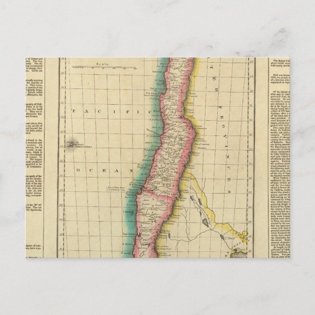 Map Of Chilli Postcard (Front)