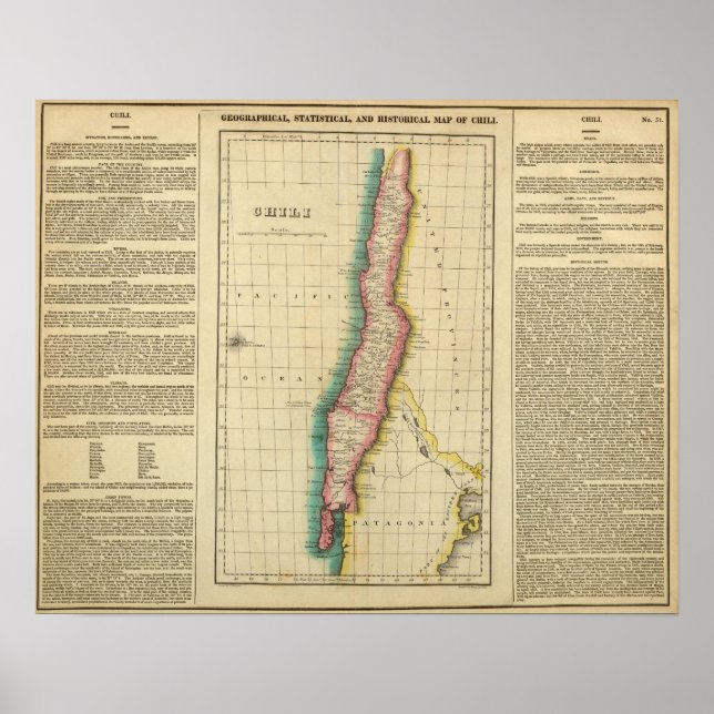 Map Of Chilli Poster (Front)