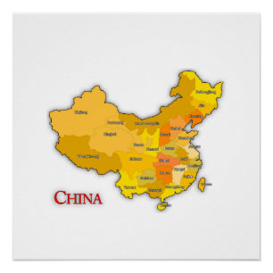 Map of China Poster