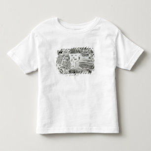 Map of Civil War England and a view of Prague Toddler T-Shirt