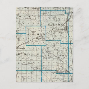 Map of Clark County Postcard