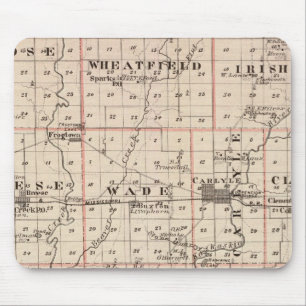 Map of Clinton County Mouse Pad