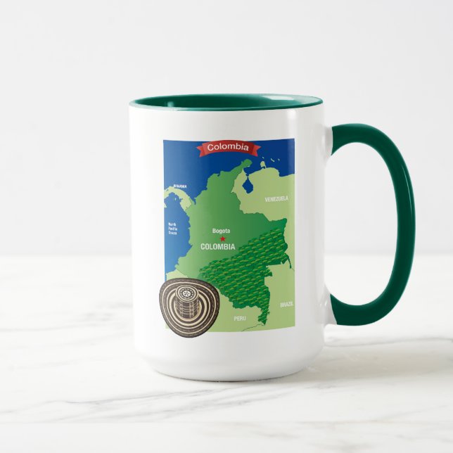 Map of Colombia Mug (Right)