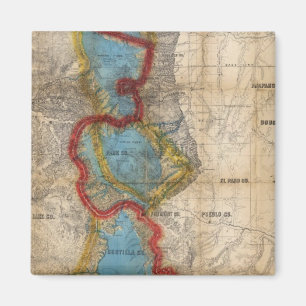 Map of Colorado Territory Magnet