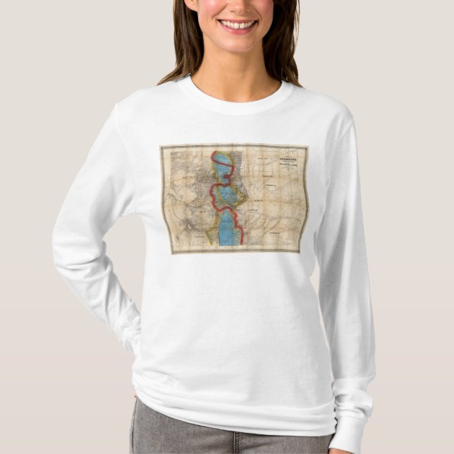 Map of Colorado Territory T-Shirt (Front)