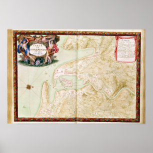 Map of Concarneau Poster