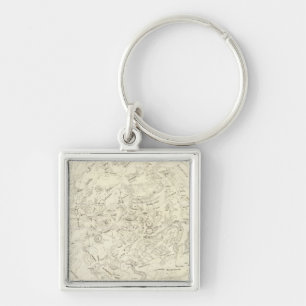Map of Constellations 2 Key Ring