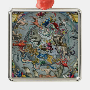 Map of Constellations of the Northern Metal Ornament