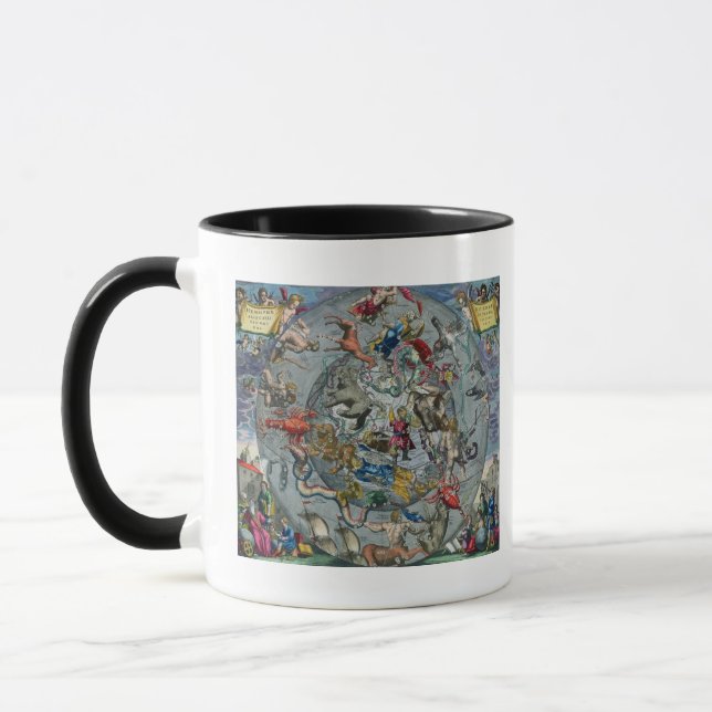 Map of Constellations of the Northern Mug (Left)
