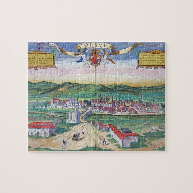 Map of Cordoba, from 'Civitates Orbis Terrarum' by Jigsaw Puzzle (Horizontal)