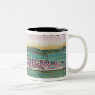 Map of Cordoba, from 'Civitates Orbis Terrarum' by Two-Tone Coffee Mug